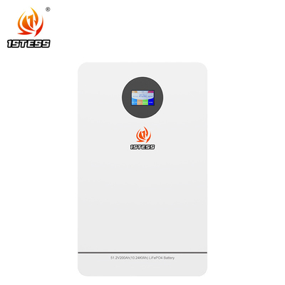 높은 용량 200Ah 51.2V 10.24kwh Lifepo4 파워워워드 벽에 장착된 에너지 저장 리?? 이온 배터리 6000주기