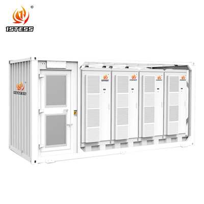 모듈형 설계 컨테이너화된 ESS 1MWh 용량 20ft 크기 전압 범위 400-800V 태양 풍력 통합