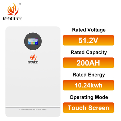 10.24kwh 51.2V 200Ah 가정용 에너지 저장 배터리 용량 리?? 이온 화학 및 6000 회로