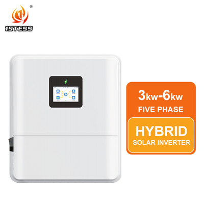 48V 3Kw 3.6kw 4.6kw 5Kw 6Kw 하이브리드 인버터 순수 시노 파도 IP65 단일 단계 이중 출력 MPPT