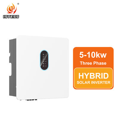 High Efficiency 97.8% Hybrid Solar Inverter Three Phase Pure Sine Wave On Off Grid MPPT IP65 250V-600V Battery 5kw 6kw 8kw 10kw with Natural Cooling