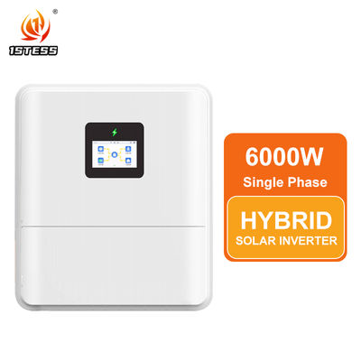 48V 6kw Single Phase Hybrid Solar Inverter Pure Sine Wave Off Grid with Dual MPPT High Efficiency 97.3%