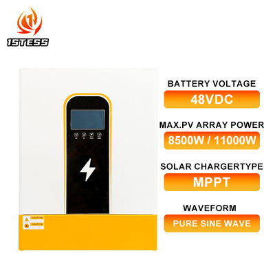 Single Phase 48V 8.5kw 11kw Off Grid Hybrid Solar Inverter Pure Sine Wave with MPPT Charge Controller