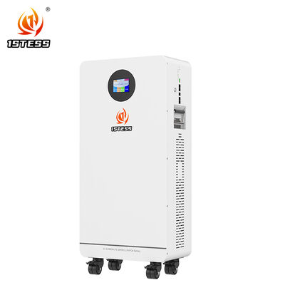 스마트 홈 저장 배터리 15.36kWh 큰 용량 바퀴 터치 스크린 실시간 모니터
