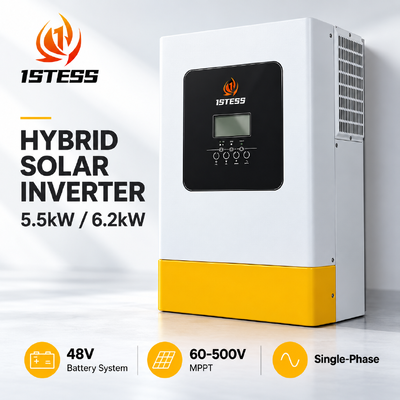 quality 1stess 5.5kW / 6.2kW 48V 하이브리드 태양광 인버터 factory